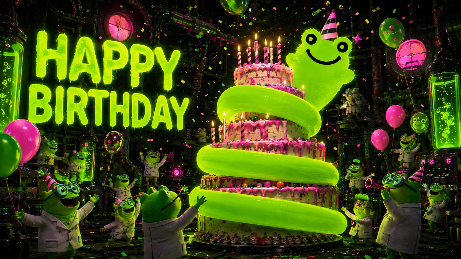 Subject LF-01 artwork: Happy birthday